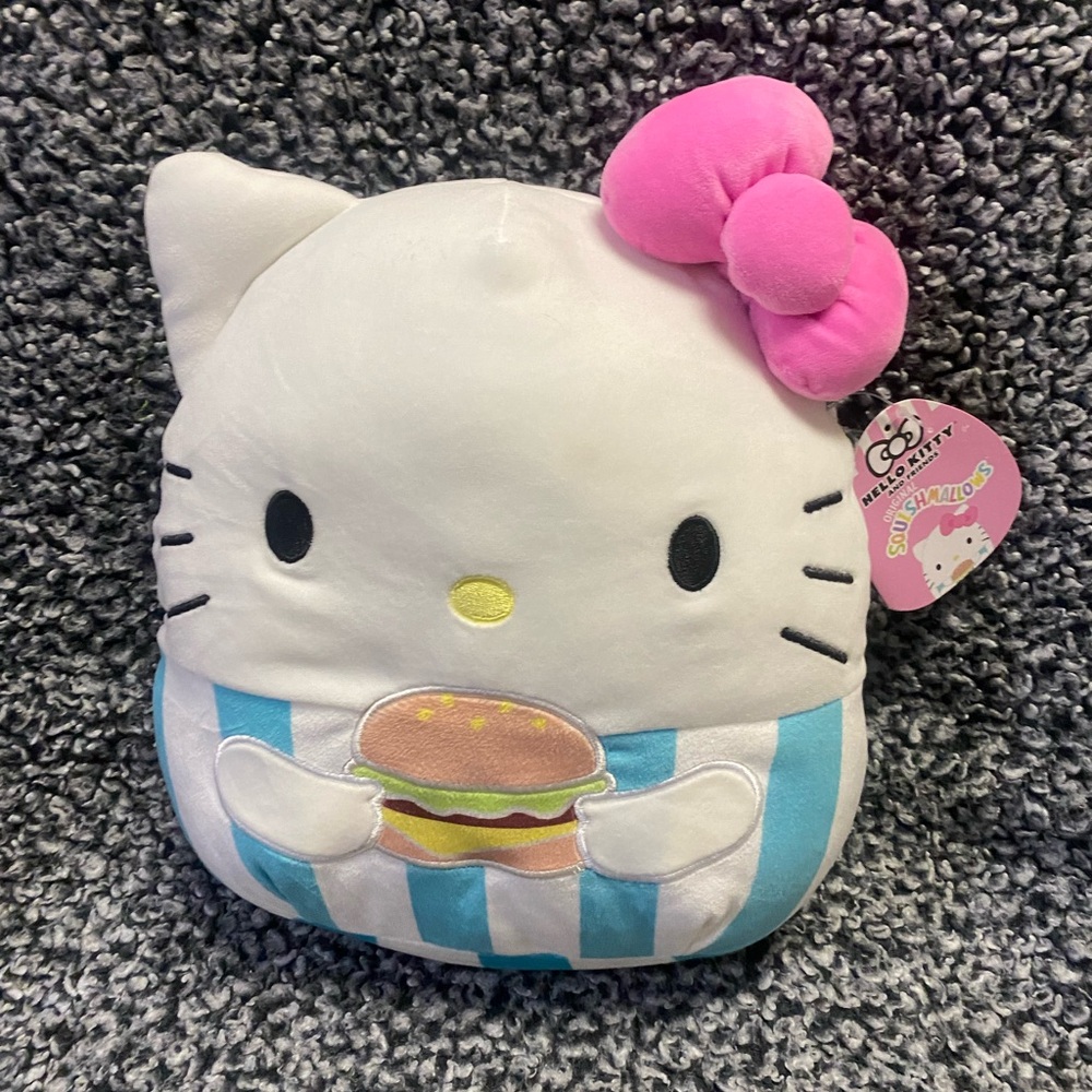 Hello Kitty with Hamburger squishmallow